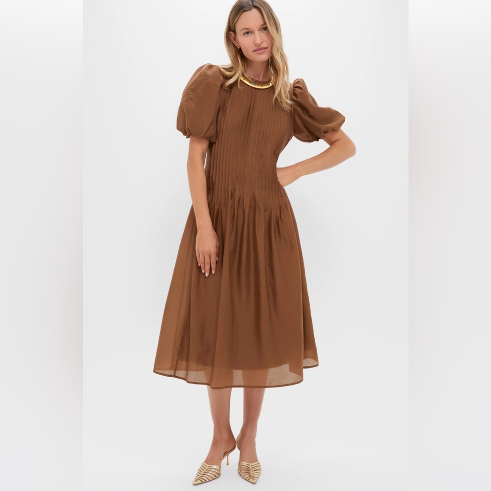 Tuckernuck Hyacinth House Toffee Nut Taffeta Mere Dress